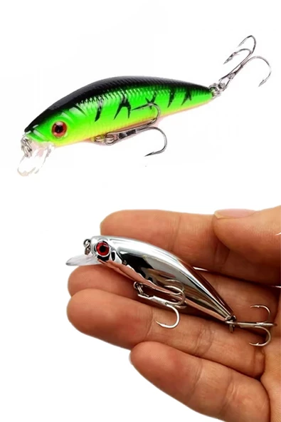 Rapala 2li set Turna Levrek Alabalık Lüfer Rapala Yapay Suni Yem Sasi yem JigYem - 2