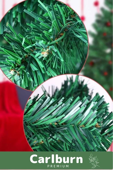 Kutulu Süsleme Seti Yılbaşı Çam Ağacı Renkli Işığı Yeni Yıl 2025 Süsleri Noel Paketi 150 Cm 240 Dal - 5