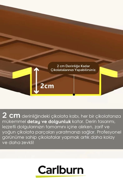 Bpa İçermez Esnek Dayanıklı Büyük Yüksek Isı Dayanıklı Dubai Çikolata Silikon Kalıbı Kabı 2 Adet - 5