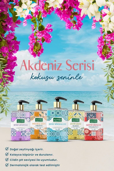 Komili Premium Deniz Lavantası Sıvı Sabun - Lavanta Kokulu - 400 ML - 4
