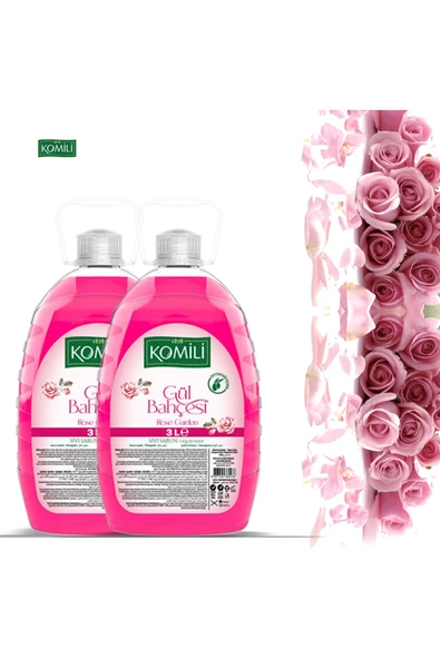 Komili Gül Bahçesi 3 Lt (3 + 3 Litre) Sıvı Sabun 2 Adet
