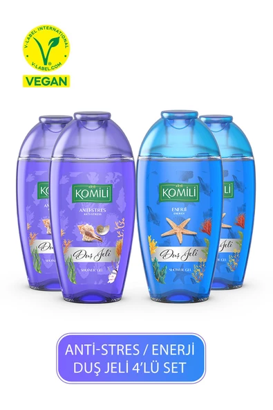 Komili Seyahat Boy Duş Jeli Tanışma Paketi 4'lü Set - 4 X 200ML