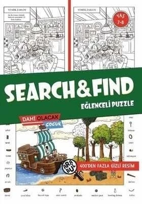 SEARCH AND FIND EGLENCE PUZZLE 7-8 YAS - DAHİ OLACAK ÇOCUK