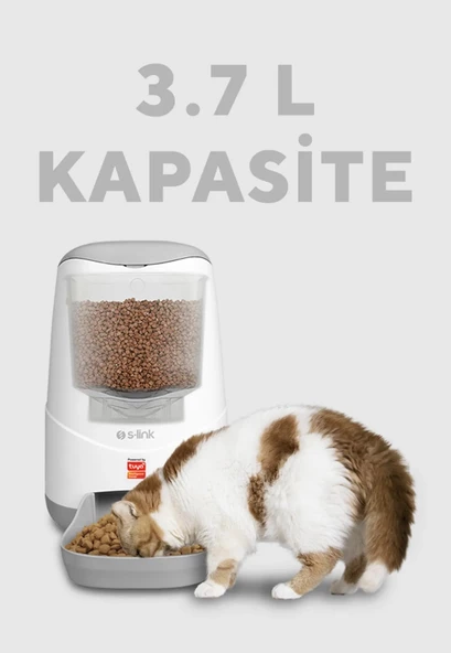 Sl-20 1080p Full Hd Kameralı Sesli Konuşmalı Akıllı Evcil Hayvan Besleyici Otomatik Mama Kabı Wifi - 5