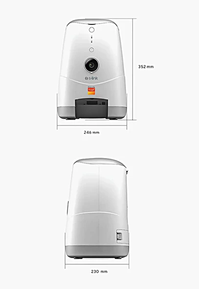 Sl-20 1080p Full Hd Kameralı Sesli Konuşmalı Akıllı Evcil Hayvan Besleyici Otomatik Mama Kabı Wifi - 6