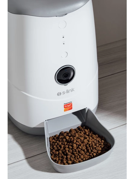 Sl-20 1080p Full Hd Kameralı Sesli Konuşmalı Akıllı Evcil Hayvan Besleyici Otomatik Mama Kabı Wifi - 3