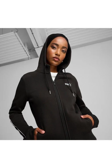 Puma Metallic Tracksuit FL 683046 01 Kadın Eşofman Takımı Siyah XS-XL - 5