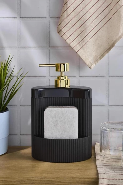 Perotti Montana Oval Sıvı Sabunluk Siyah 540 Ml 16509 - 2