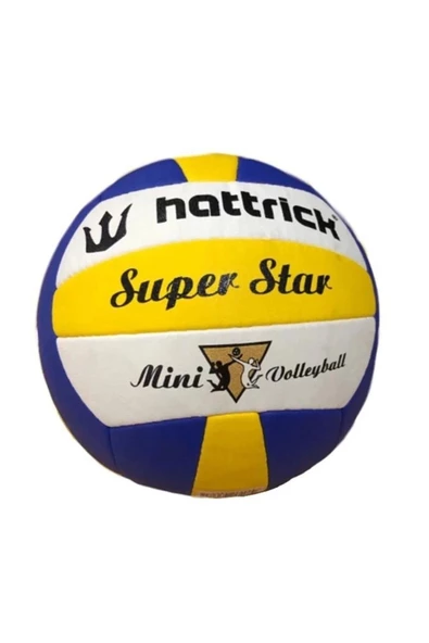 HATTRICK SUPERSTAR MINI VOLEYBOL TOPU SARI LACİVERT BEYAZ