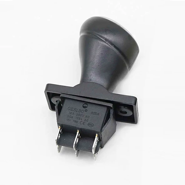 Joystick Kcd4 Anahtar Latch Siyah  İleri Geri Vites Kolu 16A 250V Akülü Çocuk Arabası Elektrikli Araç Oyuncak Switch Makine Motor Asansör Vinç Atv Gokart - Resim 4