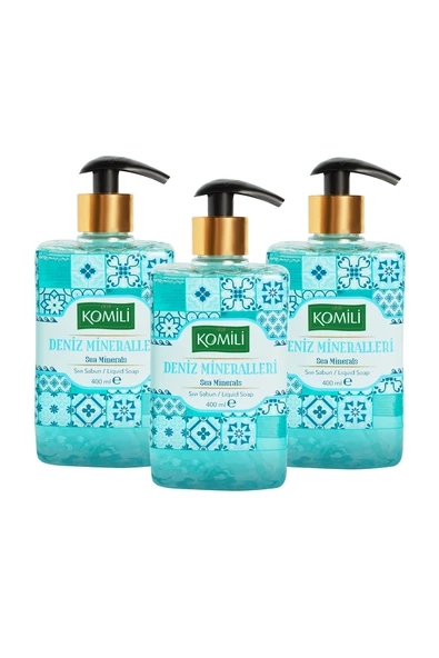  Komili Premium Deniz Mineralleri Sıvı Sabun - Ferah Kokulu - 3 X 400 ML - 2