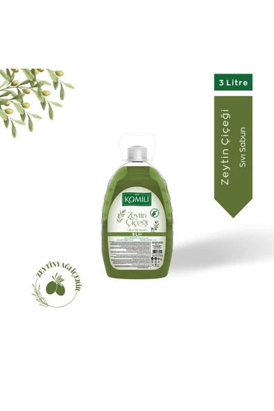 Komili 3 Litre Sıvı Sabun Zeytin Çiçeği Komili