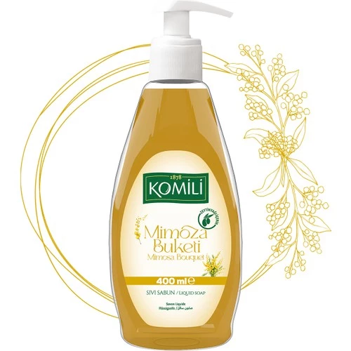 Komili Mimoza Buketi Sıvı Sabun - Mimoza Kokulu - 400 Ml - 3