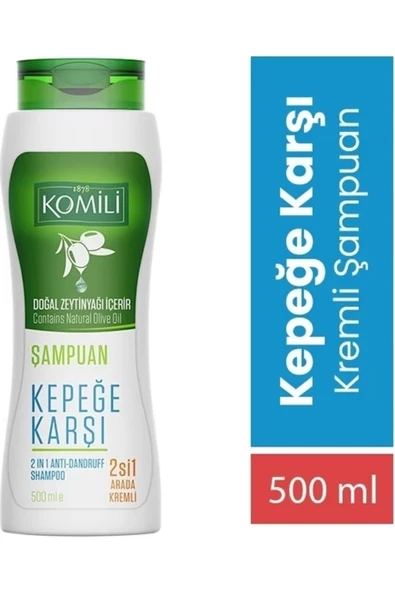 Komili (2Sİ1 ARADA KREMLİ) Kepeğe Karşı Şampuan 500 ml