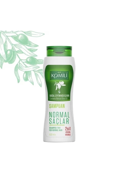 Komili Normal Saçlar Için 2'si 1 Arada Kremli Temel Bakım Şampuanı 500 Ml - 2