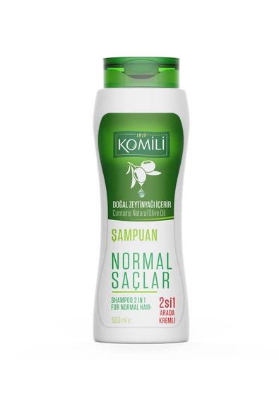 Komili Normal Saçlar İçin 2'si 1 Arada Kremli Vegan Temel Bakım Şampuanı - 500 ML - 3