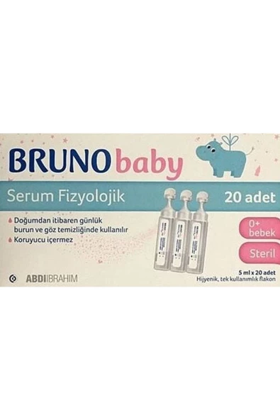 Bruno Baby Serum Fizyolojik 5ml x 20 Adet