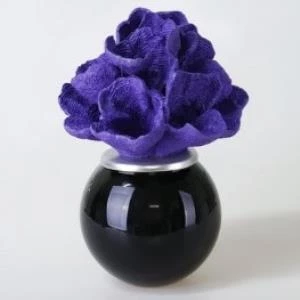 SELİM DEKOR ORİON CAM KÜP SİYAH-MOR