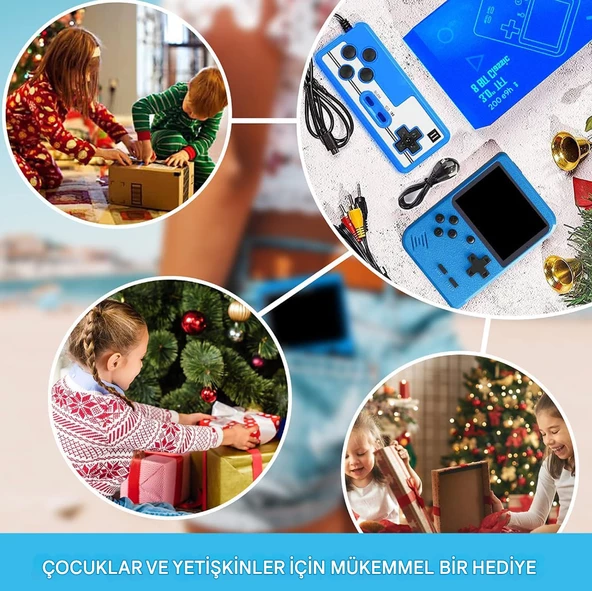 QASUL Klasik Oyun, İki Oyunculu Oyun için TV Bağlantısını Destekler, 3.0 inç Renkli Ekran, Çocuklar ve Yetişkinler için Uygun - 6