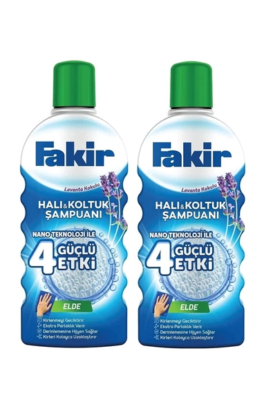 Fakir Halı Şampuanı Elde Yıkama Lavanta 1000 Ml X 2 Adet