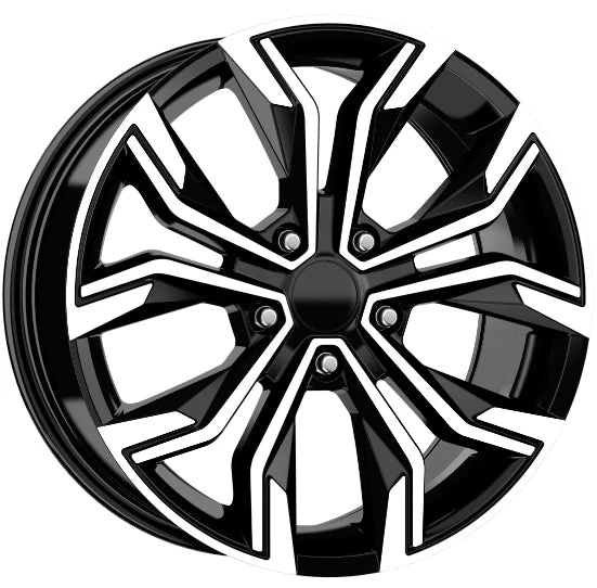 R1 Wheels 16 inç 5*114 ET40 Parlak Siyah Jant Takımı (J-2985)