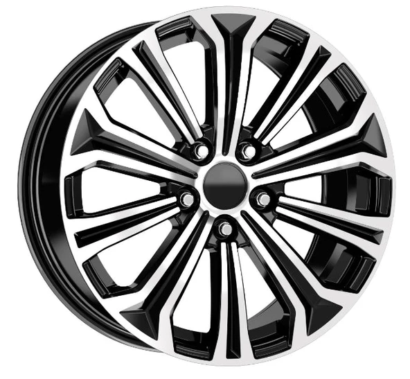 R1 Wheels 16 inç 5*114.3 ET40 Parlak Siyah Jant Takımı (J-2874)