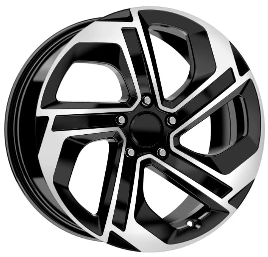 R1 Wheels 17 inç 5*100 ET35 Parlak Siyah Jant Takımı (J-2984)
