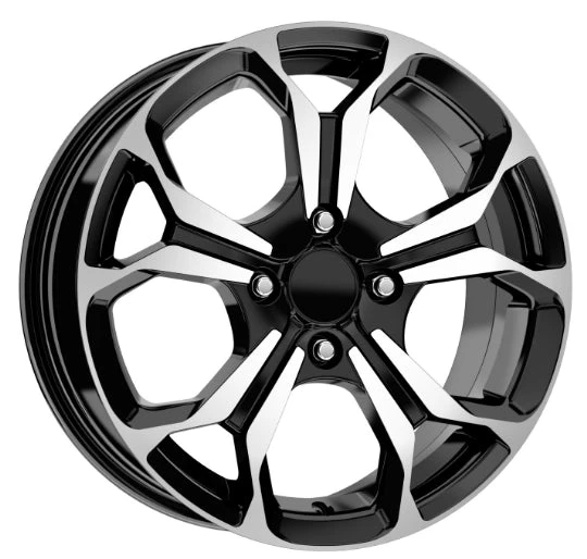 R1 Wheels 17 inç 5*108 ET45 Parlak Siyah Jant Takımı (J-2983)