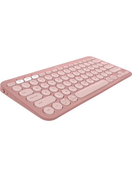 Logitech K380s Pebble Keys 2 Çoklu Cihaz Özellikli Bluetooth Türkçe Q Klavye - Pembe