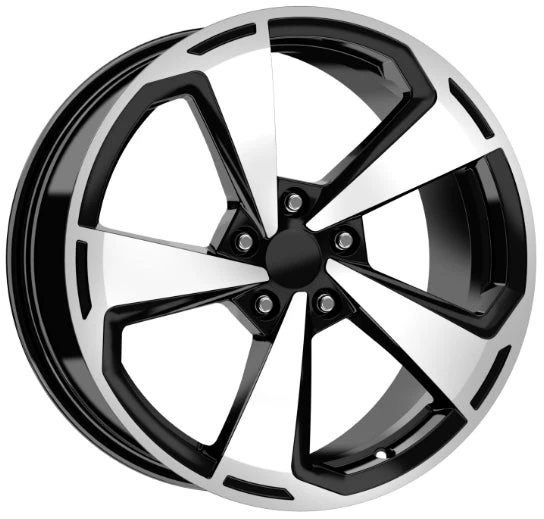 R1 Wheels 18 inç 5*100 ET35 Parlak Siyah Jant Takımı (J-3014)