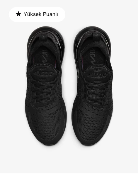 Nike Air Max 270 siyah erkek spor ayakkabı - 4