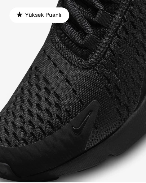 Nike Air Max 270 siyah erkek spor ayakkabı - 6
