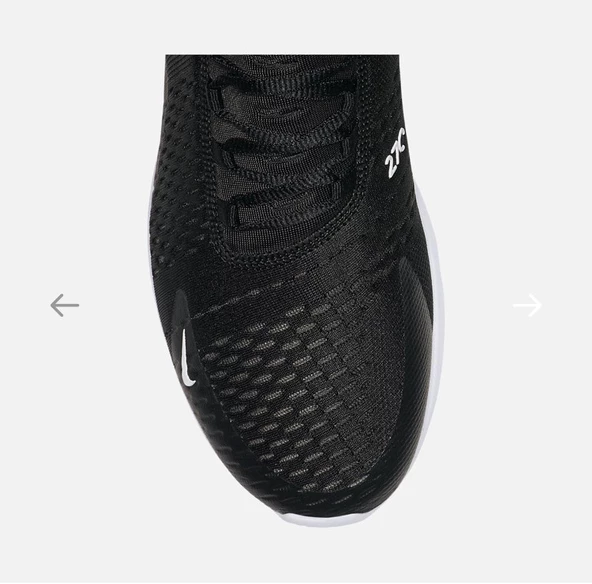 Nike Air Max 270 Siyah beyaz Erkek Spor ayakkabı - 6