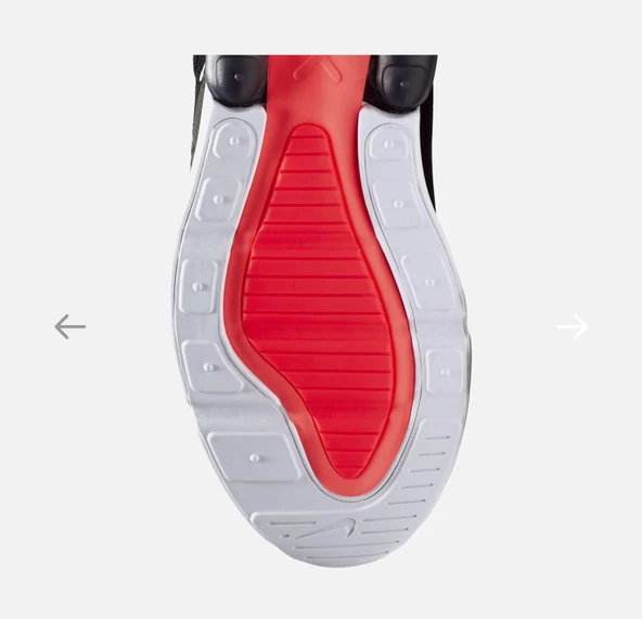 Nike Air Max 270 Siyah beyaz Erkek Spor ayakkabı - 7