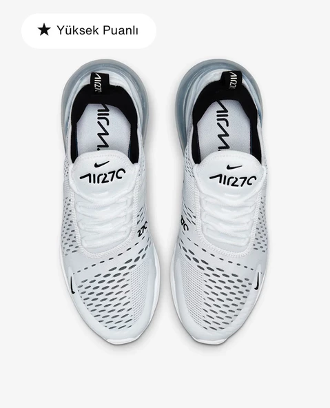 Nike Air Max 270 Beyaz Erkek Spor Ayakkabı - 4