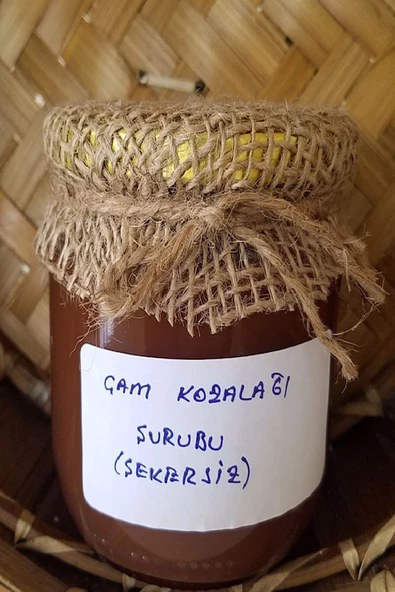 Kozalak Şurubu Odun Ateşinde Ev Yapımı Şekersiz 425ml