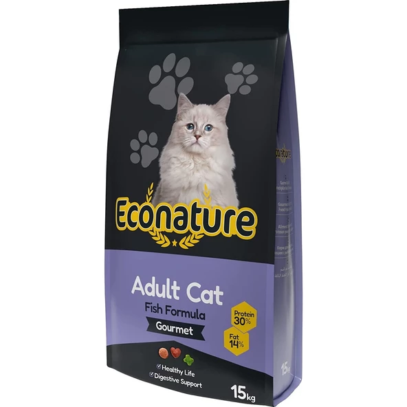 Econature Yetişkin Kedi̇ Gurme, 15 kg - 2