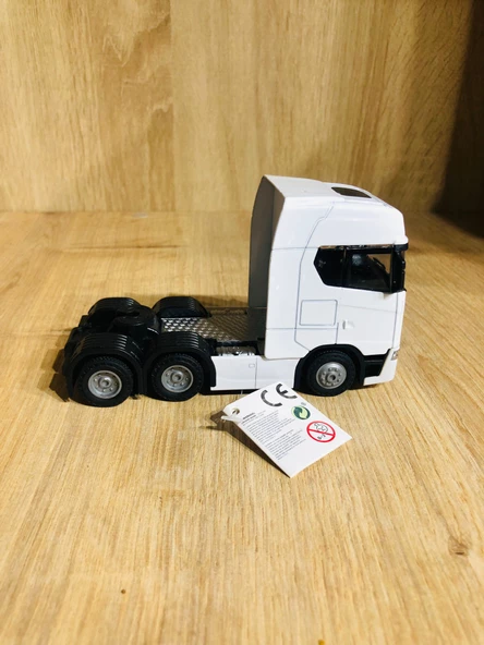 Sesli Işıklı Ölçekli 1/43 Dorsesiz Tır Kafası Açılabilir Kupalı Beyaz - 2