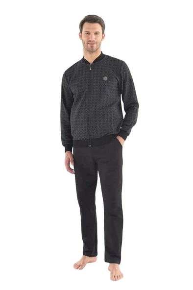 Mod Collection Boydan Fermuarlı Kışlık Erkek Eşofman Takım - 5