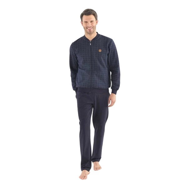 Mod Collection Boydan Fermuarlı Kışlık Erkek Eşofman Takım - 4