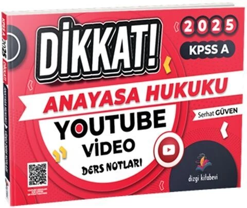 Dizgi Kitap 2025 Dikkat KPSS A Anayasa Hukuku Video Ders Notları
