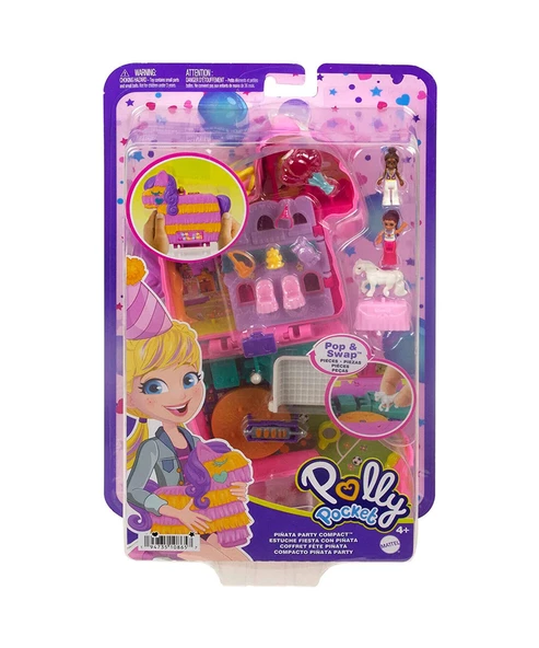 Polly Pocket ve Maceraları Oyun Seti FRY35 GTN1 HKV32 Pinata Party Compact