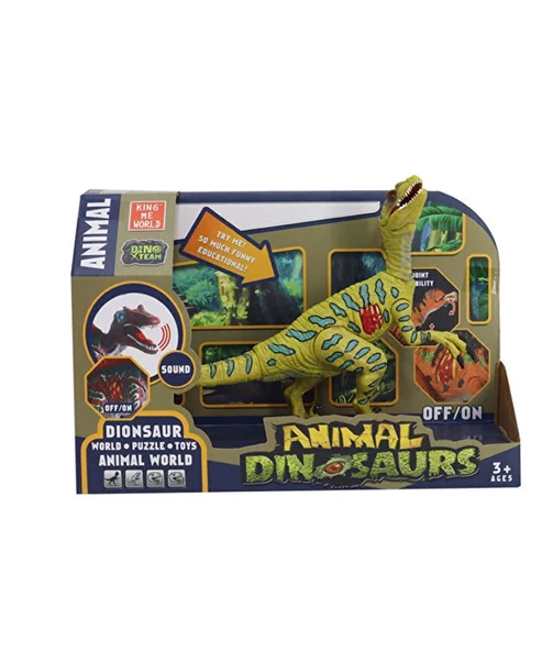 Animal Dinosaurs Serisi Sesli Işıklı Dino A-7