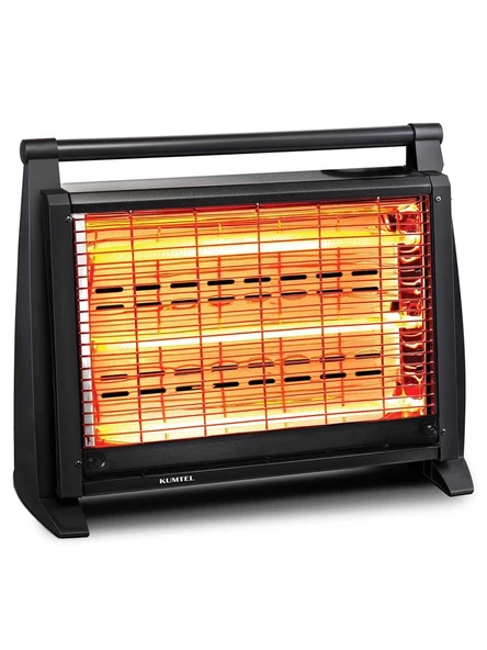KUMTEL LX-2832 DELUXE SOBA TİPİ SİYAH ISITICI 1500W - 2