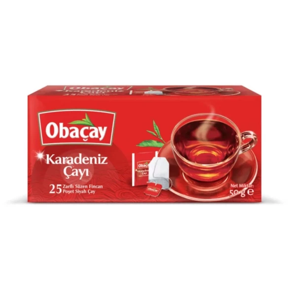 Obaçay Karadeniz Çayı Bardak Poşet 25 x 2 gr