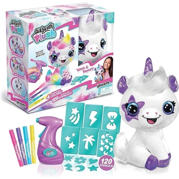 Mega Style Airbrush Plush Peluş Unicorn