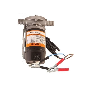 Tufan 12V Sıvı Mazot Aktarma Pompası Dıştan Çekme 3/4 - Resim 2