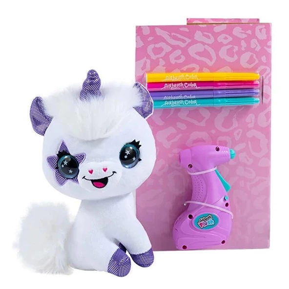 Mega Style Airbrush Plush Peluş Unicorn - Resim 3