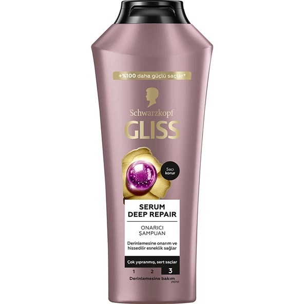 Schwarzkopf Gliss Serum Deep Repair Onarıcı Şampuan 400 Ml - 2