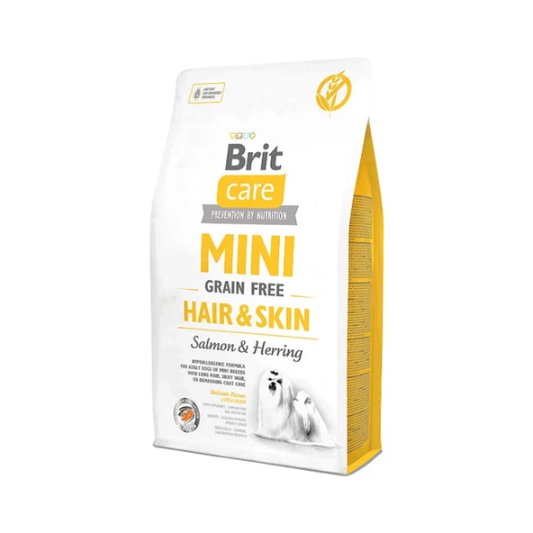 Brit Care Mini Hair Skin Somonlu Tahılsız Küçük Irk Köpek Maması 2 kg